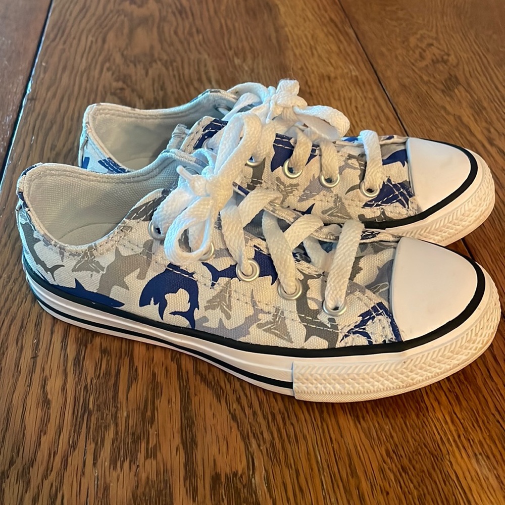 Converse All Star Shark Kids Shoes size 12
